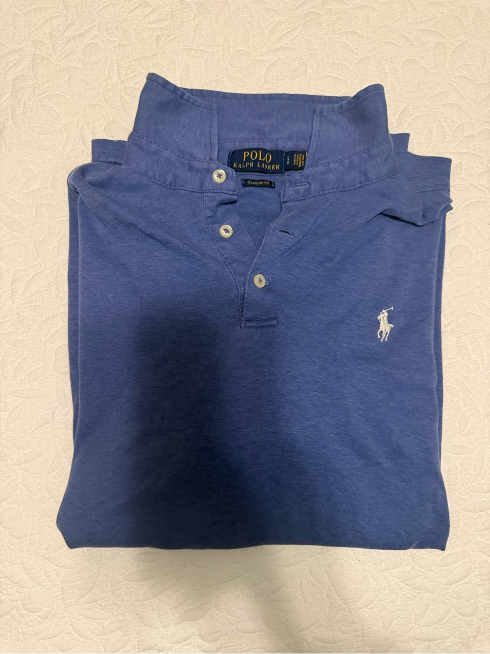 Polo by Ralph Lauren Blue Short-Sleeve Polo with Embroidered Pony